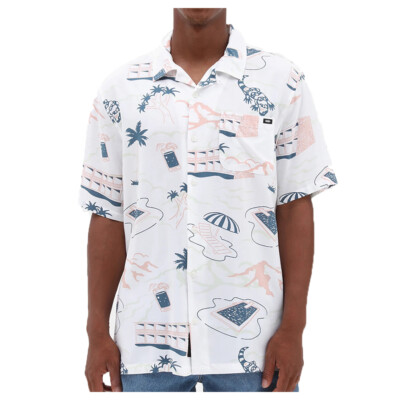 VANS Kurzarmhemd Scenic Leicht und Frisch White