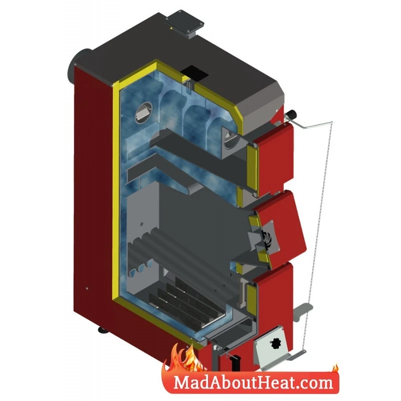 DWB 12kw wood boiler, log burner, peat, coal, pellets biomass multi fuel  heating | eBay