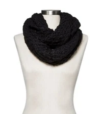 New Mossimo Supply Co. Black Women's Cold Weather Scarf Retail $19.99