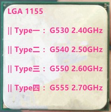 Intel Dual-core G530 G540 G550 G555 1155Pin 2M/32NM/65W Desktop CPU