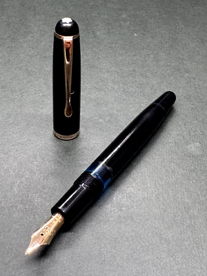 MONTBLANC No.344 Black '50s Vintage Piston-Filler Fountain Pen 14C