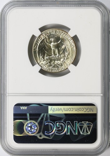 1951-D 25c Washington Silver Quarter NGC MS66 - Picture 2 of 4