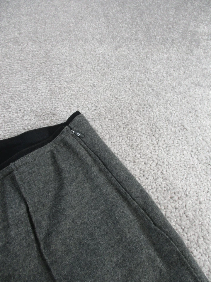 Rag & Bone Pants Womens 00 Gray Wool Side Zip Skinny *Hole - Image 4 of 4