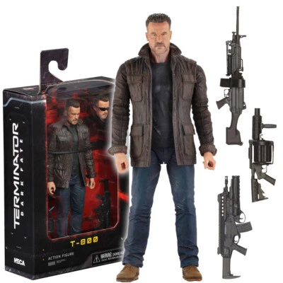 NECA Terminator Dark Fate T-800 Arnold Schwarzenegger 7" Action Figure 2019 New