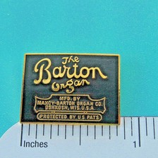 The BARTON Organ Company - hat pin , hatpin , lapel pin , tie tac GIFT BOXED