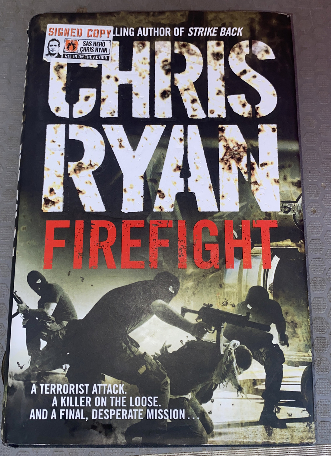 Firefight by Chris Ryan Signed (Hardcover, 2008)(25D)