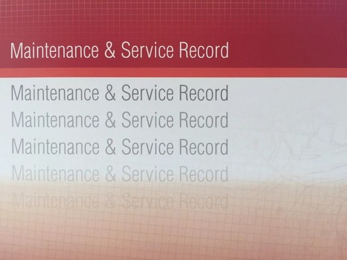Kia Generic Replacement Car Service History Book New Handbook Blank RED
