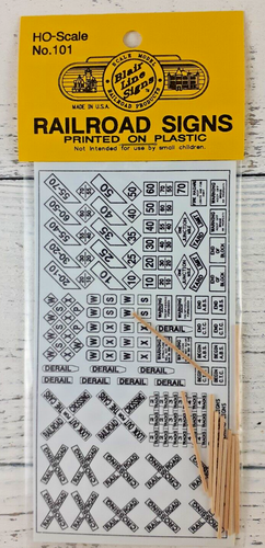 Blair Line Signs HO scale Railway signs No. 101