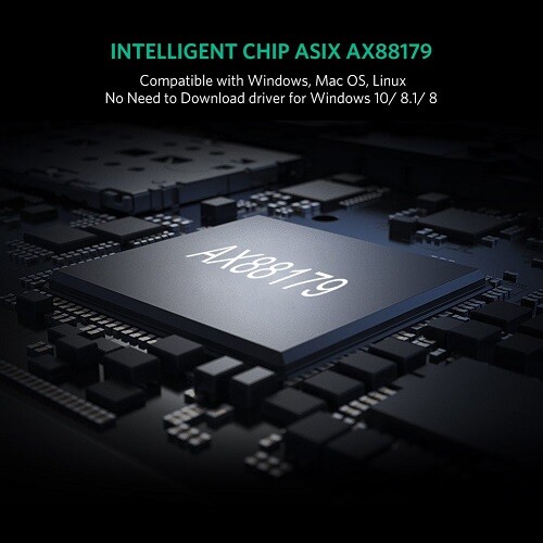 Gigabit Ethernet USB3.0 Adapter Linux MacOS Win10 Nitendo Switch EU-4306 AX88179 - Bild 12 von 12