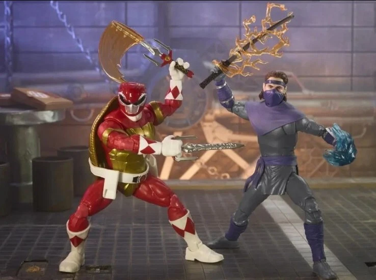 Figura Hasbro Lightning Power Rangers TMNT TORTUGA Rafael y Foot Soldier Tommy Foto 3 de 4