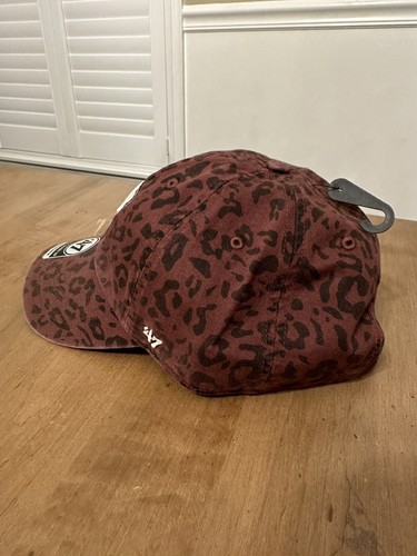 BROOKLYN NETS 47 WOMENS TAWNY LEOPARD CLEAN UP HAT STRAPBACK CAP NEW NBA - Picture 3 of 5