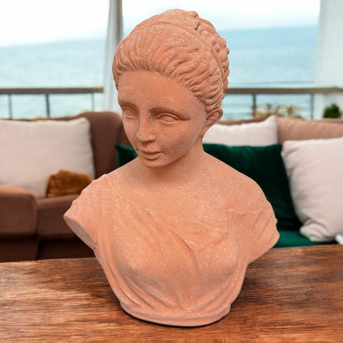 Busto Artemide di Gabi Terracotta Scultura Classica da Esterni o Interni H 30cm - Picture 2 of 7