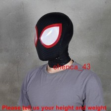 Spider Man Crossover Universe Miles Morales Mask Helmet with Faceshell Eyes Gift