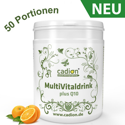 Multi Vital Drink mit Q10 - Vital Drink - Mineral Drink - 400g. Dose (Orange)
