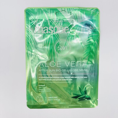 Masque Bar After Sun Aloe Vera Bio Cellulose Face Mask Moisturizes Soothes