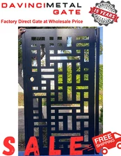Contemporary modern metal gate, Modern Metal Gate, Custom size Art Pedestrian