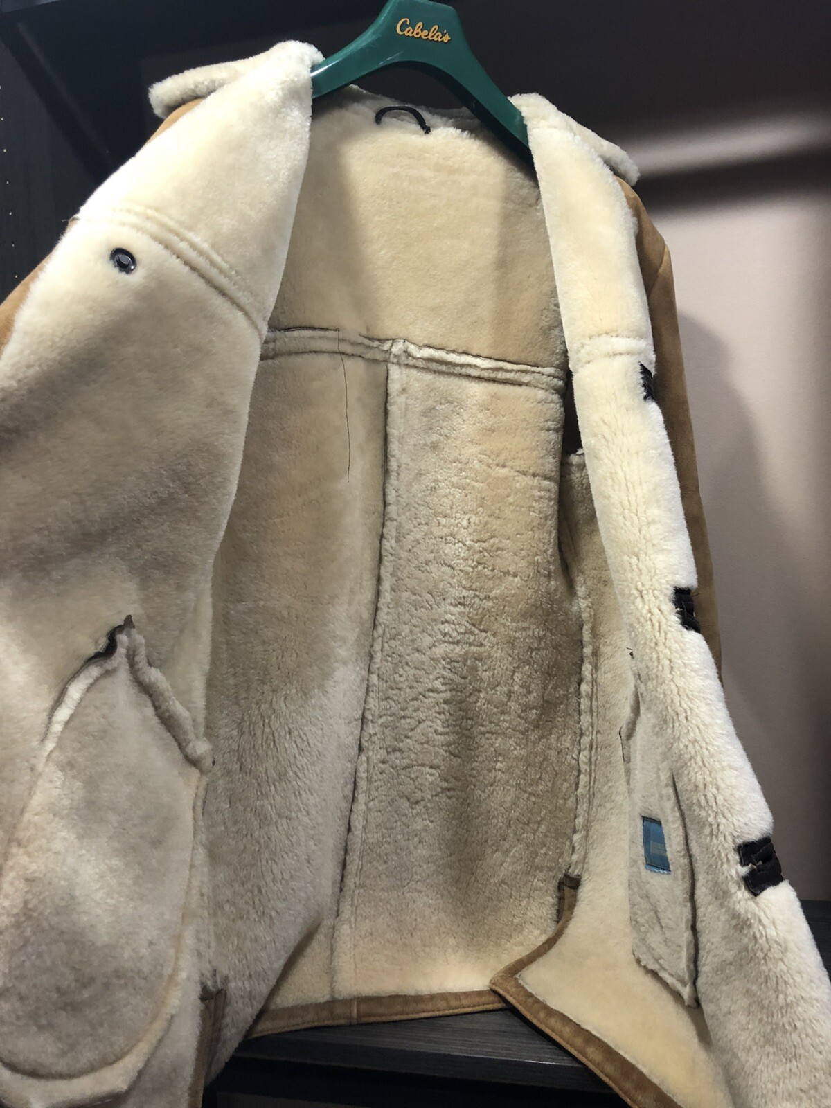 Shearlings International Mens Shearling Leather Jacket Size XL Made In