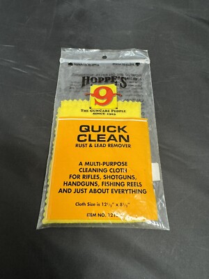 Hoppe's Quick Clean RUST & LEAD Remover Cloth 1215 New