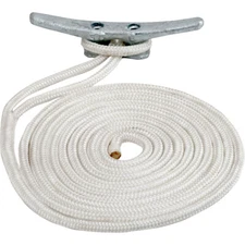 SEA-DOG LINE 302110015WH-1 Double BRAID Nylon 3/8X15' White 302110015WH-1