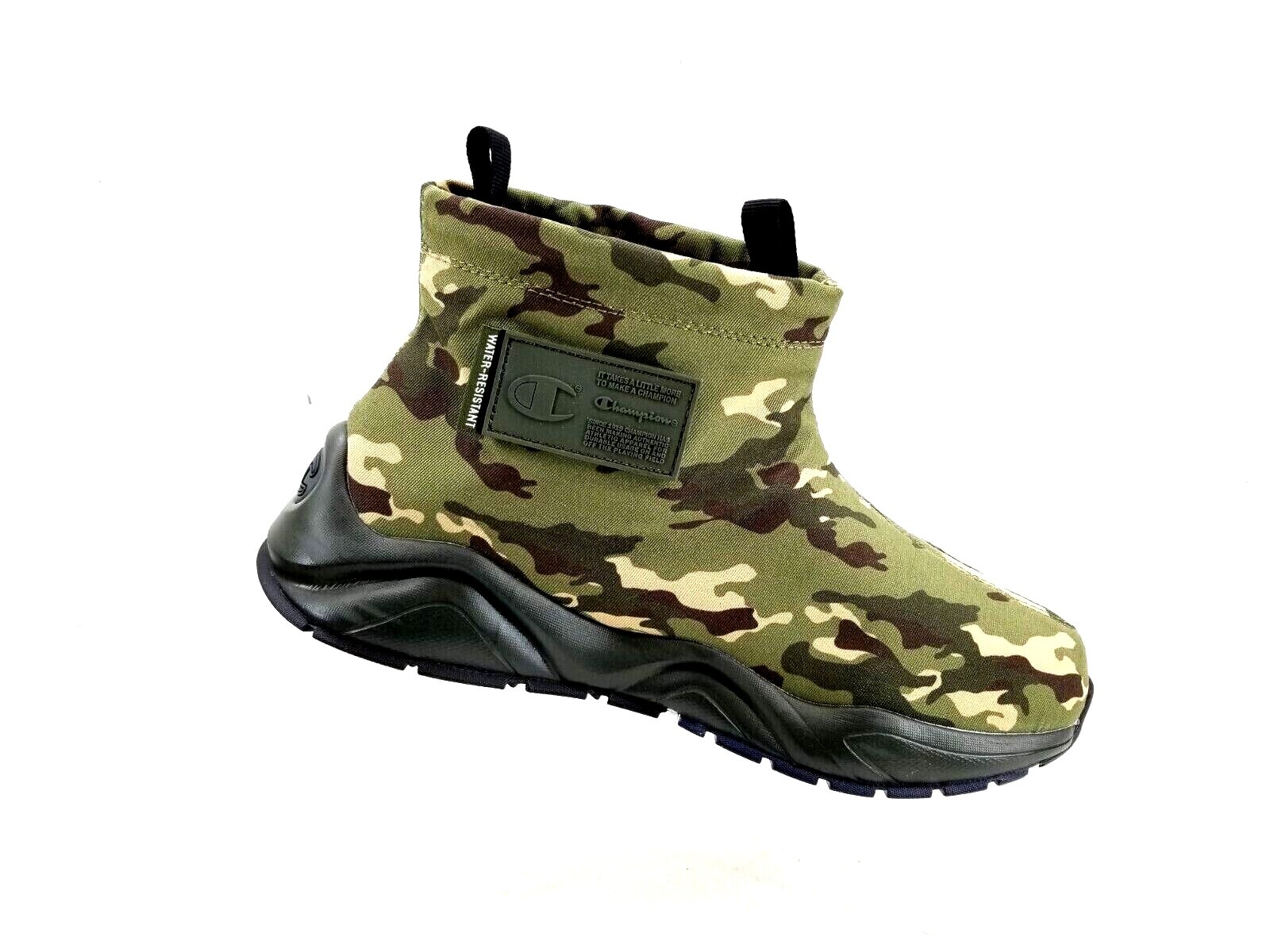 CHAMPION Camo Rally Drizzle Draw String Water Resistant Comfy Booties Men's Sz9
