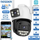 8MP PTZ 5G HZ Wifi Camera Outdoor Auto Tracking Dual Screen 5K 10MP CCTV Securit