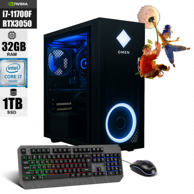 RTX 3050 PreBuilt Gaming Desktop PC Intel i7 32GB RAM 1TB SSD Win11 WIFI6 BT 5.4