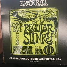 BOX 12 SETS Ernie Ball Electric Guitar Strings Regular Slinky 10-46 Nickel Wound