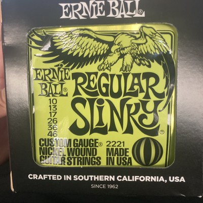 BOX 12 SETS Ernie Ball Electric Guitar Strings Regular Slinky 10-46 Nickel Wound