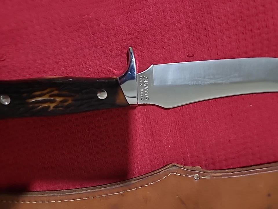 Cuchillo Bowie Camillus USA #1014. Espada Marca Hecha a Mano Foto 3 de 4