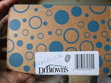 NEW Dr Brown's WN1601-WEB Level 1 Natural silicone nipple, wide-neck 6-pack