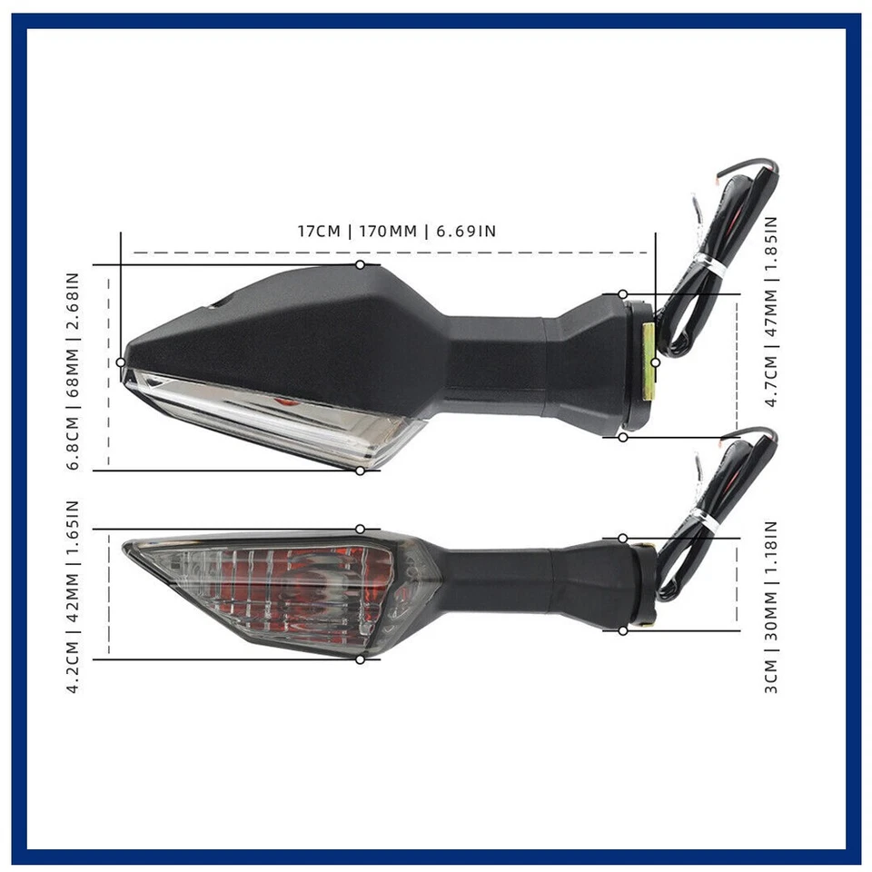 Luz de señal de giro delantera/trasera apta para Kawasaki Z800 Z900 Z1000 Z100OR Foto 2 de 4