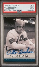 2000 Upper Deck Legends #OG Otto Graham Autographs PSA 7