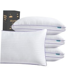 Pillows Queen Size Set of,Hotel-Quality Bed Queen U.S. Standard 4 White