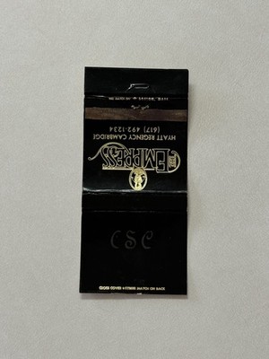 The Empress Hyatt Regency Cambridge Massachusetts Vintage Matchbook Cover 3E