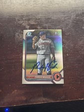 PARKER MESSICK 2022 Bowman Chrome Draft Refractor Rookie RC #BDC-71 SIGNED AUTO