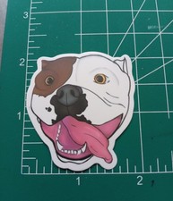 PITBULL STICKER X DIE-CUT MATTE STICKER X 2X2 INCHES STICKER X