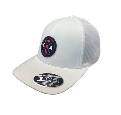 NEW Black Clover Live Lucky California Vibe HD Patch White Snapback Golf Hat/Cap