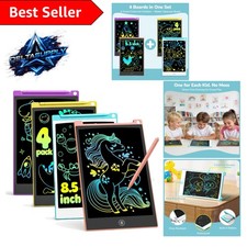 Portable 4-Pack LCD Writing Tablets - Ideal Learning Toys for Road Trips