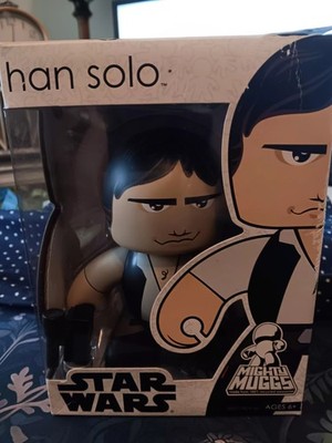 Hasbro Star Wars Mighty Muggs Han Solo Figure w/ Blaster Accessory 2007