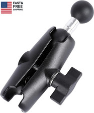 Double Socket Arm with 1" Double Ball Adapter Compatible with RAM B Size Mounts,