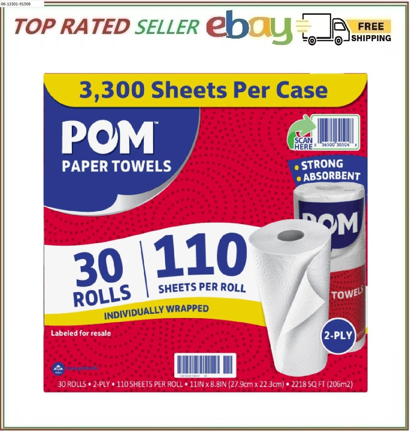 S (110 Sheets/roll, 30 Rolls)