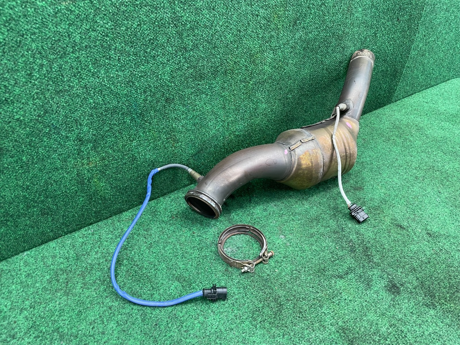 🛑 2014-2021 Maserati Ghibli M157 Left Side Engine Exhaust Downpipe Assembly OEM