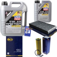 Inspektionskit Filter Liqui Moly ÖL 6L 5W-40 FüR Mercedes-Benz SLK R171 200