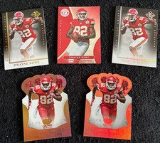 ( 5 ) Dwyane Bowe Serial #d Football Lot with Platinum Red-Crown Royale ++