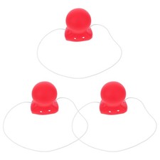 3 Pcs Rubber Red Clown Nose Big Honking Nose Prop for Halloween Masquerade