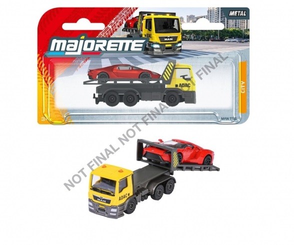 Majorette 8503002001Q01 - ADAC Tow Truck Yellow With Ford GT Red - New