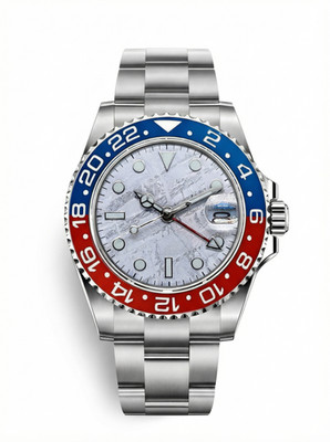 GMT Mod   Steel · Blue-Red Bezel · Meteorite Dial   40mm   Automatic GMT