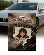 4X Large NEW CAR SCENT LA CHICA FRESITA hanging air fresheners Carro Nuevo