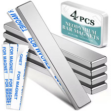 4-Pack Strong Neodymium Bar Magnets