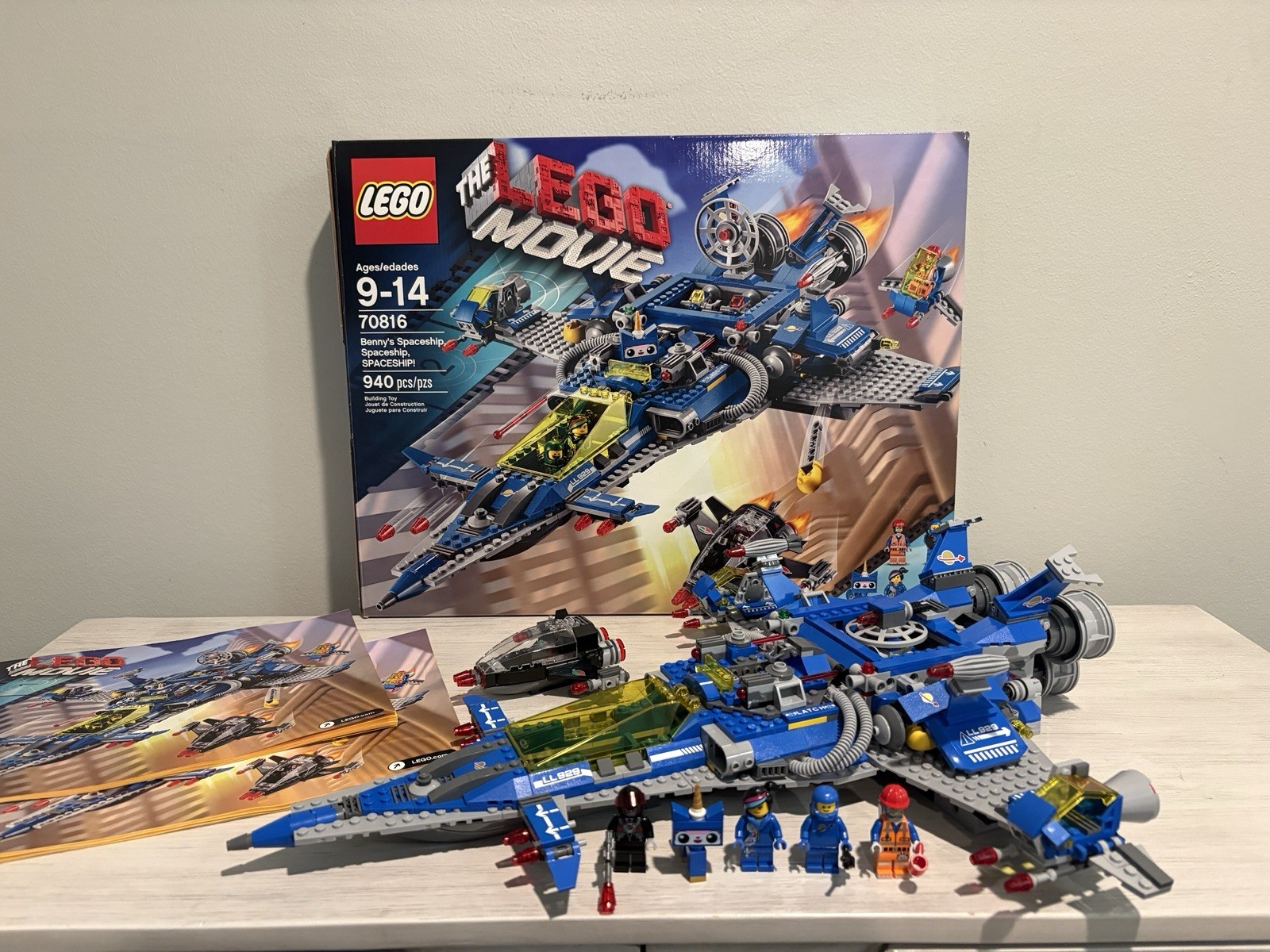 LEGO Movie 70816 Benny’s Spaceship (With Box and Instructions!!)